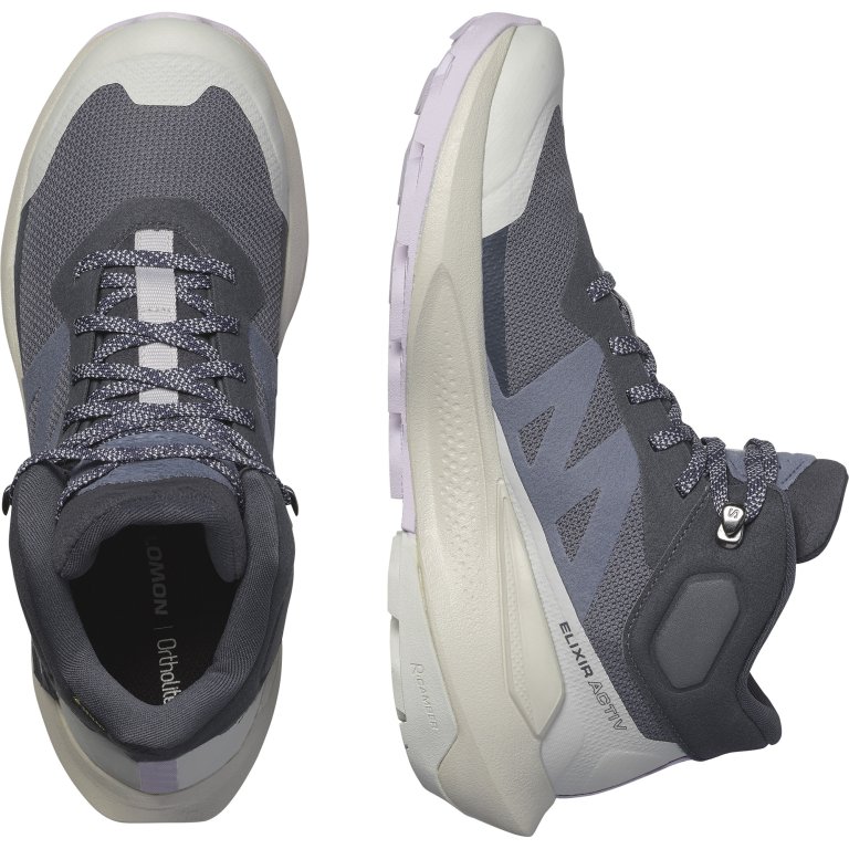 Взуття Salomon Elixir Activ Mid GTX W - сіре / бежеве