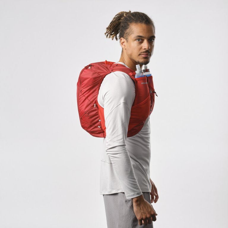 Рюкзак Salomon Active Skin 12 з флягами - червоний