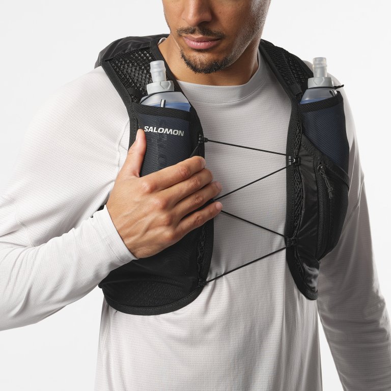 Рюкзак Salomon Active Skin 8 з флягами - чорний