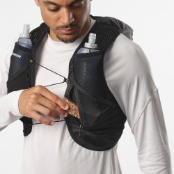 Рюкзак Salomon Active Skin 8 з флягами - чорний