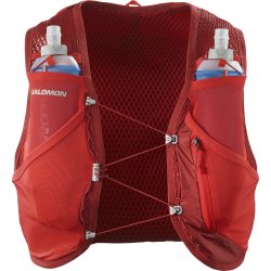Рюкзак Salomon Active Skin 8 з флягами - червоний