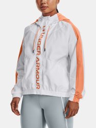 Bunda Under Armour UA Rush Woven FZ Jacket W - biela