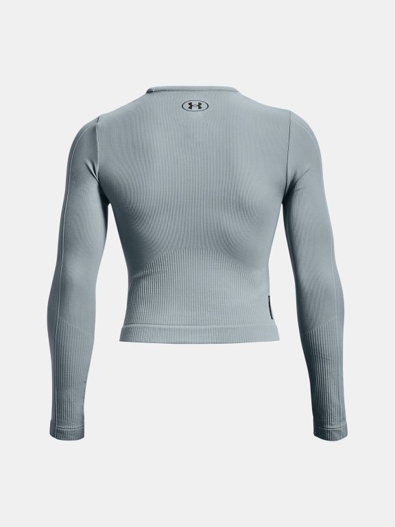 Tričko Under Armour UA Rush Seamless LS - modrá