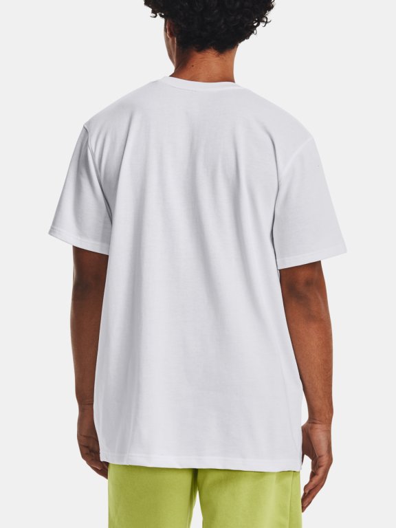Футболка Under Armour UA LOGO EMB HEAVYWEIGHT SS-WHT