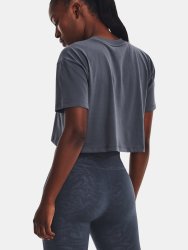 Футболка Under Armour UA ФІРМОВИЙ ЛОГОТИП CROP SS-GRY