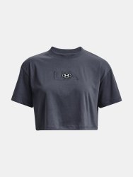 Футболка Under Armour UA ФІРМОВИЙ ЛОГОТИП CROP SS-GRY