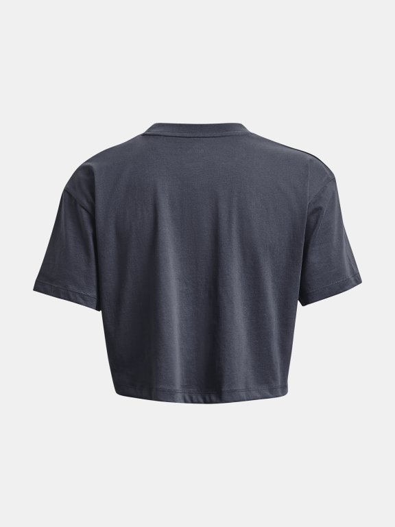 Футболка Under Armour UA ФІРМОВИЙ ЛОГОТИП CROP SS-GRY