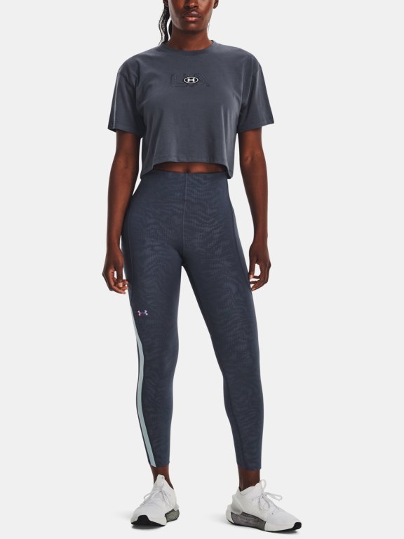 Футболка Under Armour UA ФІРМОВИЙ ЛОГОТИП CROP SS-GRY