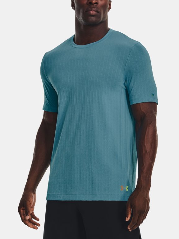 Tričko Under Armour UA Rush Seamless SS - modrá