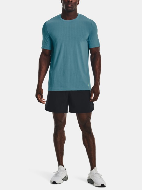 Tričko Under Armour UA Rush Seamless SS - modrá