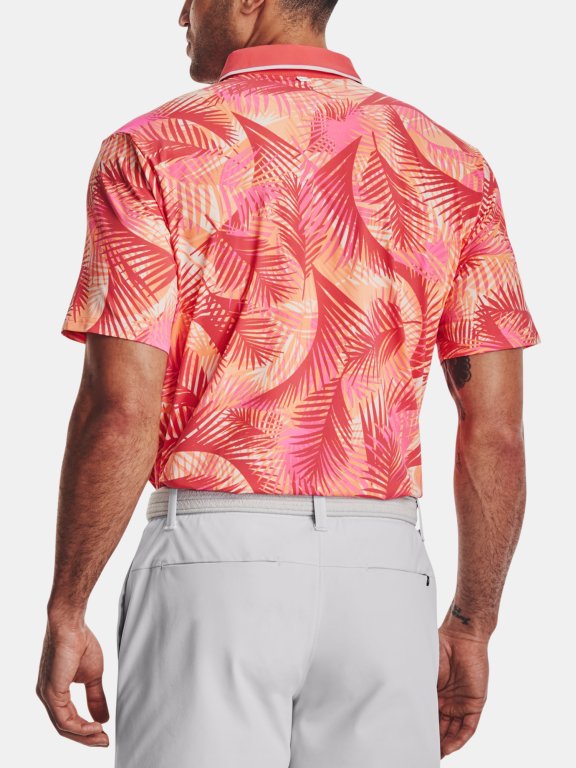 Футболка Under Armour UA Iso-Chill Grphc Palm Polo-PNK