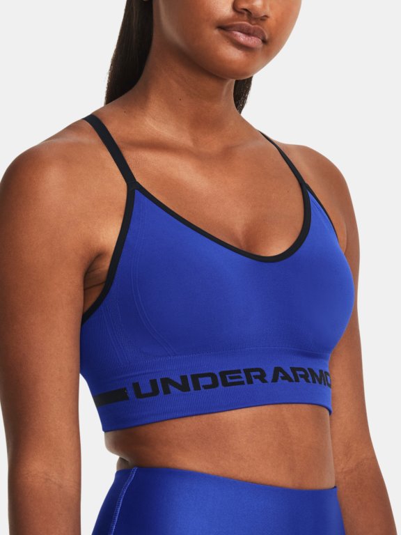 Podprsenka Under Armour UA Seamless Low Long Bra W - modrá