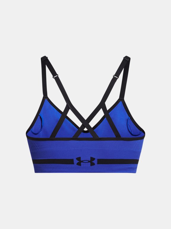 Podprsenka Under Armour UA Seamless Low Long Bra W - modrá