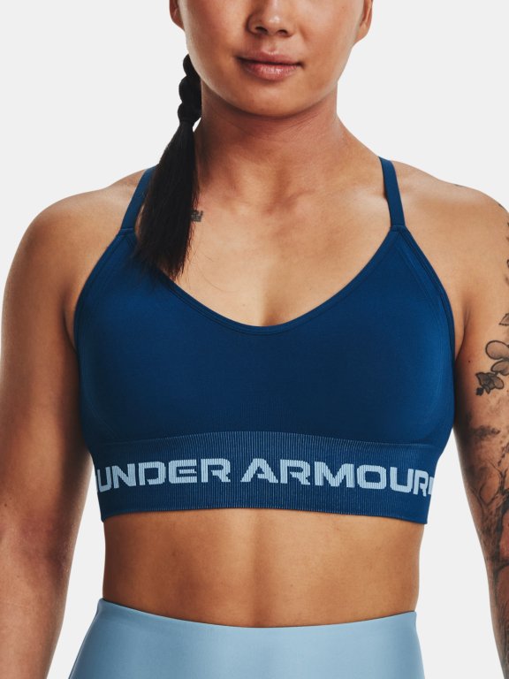 Безшовний бюстгальтер Under Armour UA Seamless Low Long-BLU