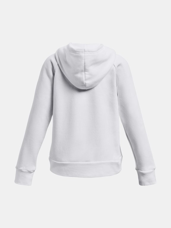 Mikina Under Armour UA Rival Fleece BL Hoodie-WHT
