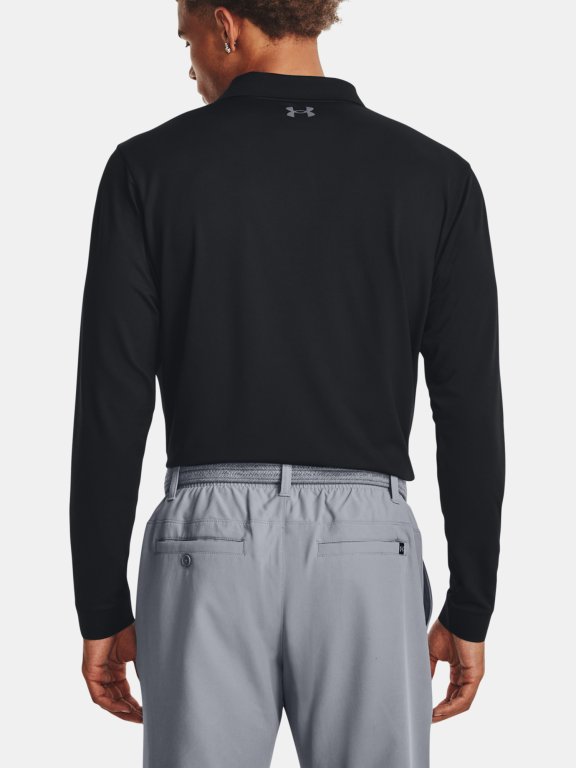 Футболка Under Armour UA Performance 3.0 LS Polo-BLK