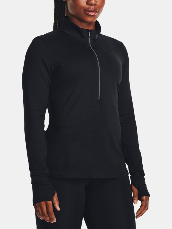 Футболка Under Armour UA Qualifier Run 1/2 Zip-BLK
