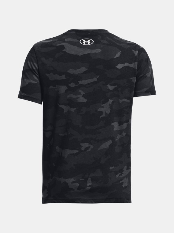 Футболка Under Armour UA SPORSTYLE LOGO AOP SS J - чорна