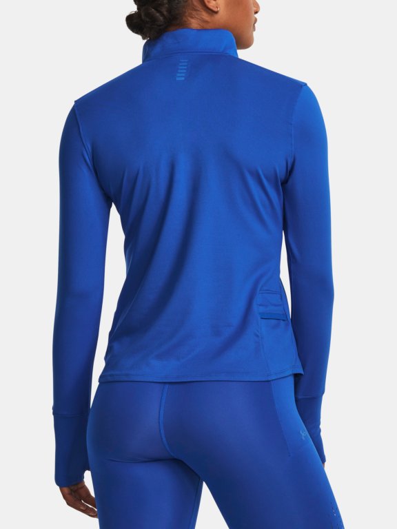 Футболка Under Armour UA Qualifier Run 1/2 Zip-BLU