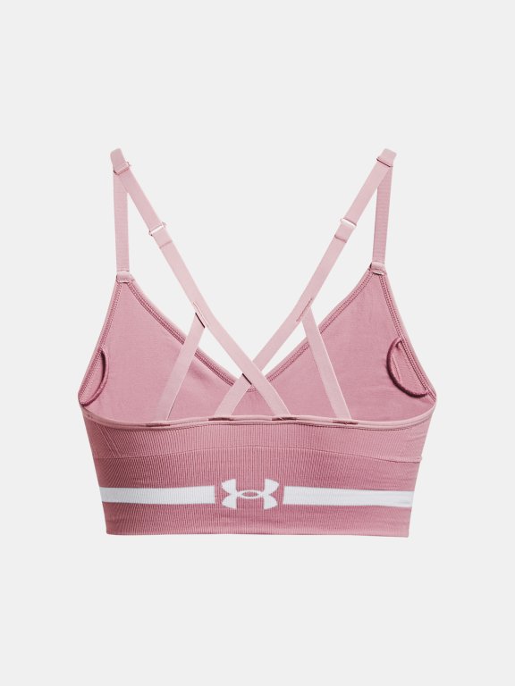 Безшовний бюстгальтер Under Armour UA Seamless Low Long W - рожевий