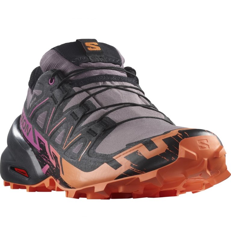 Кросівки Salomon Speedcross 6 GTX W - сірі / чорні / помаранчеві