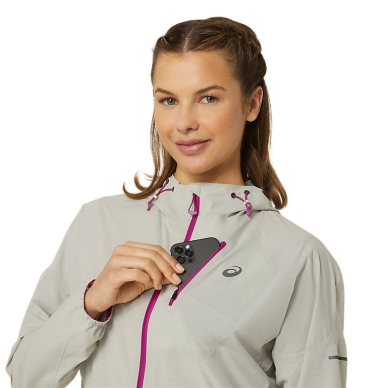 Куртка Asics Fujitrail W - бежевий