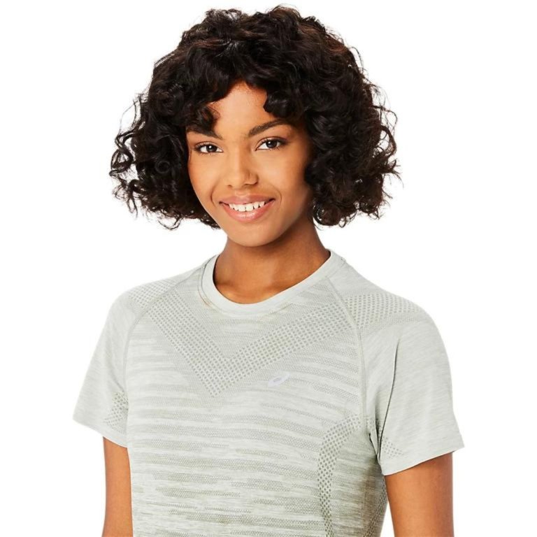 Футболка Asics Seamless SS Top W - зелений/сірий