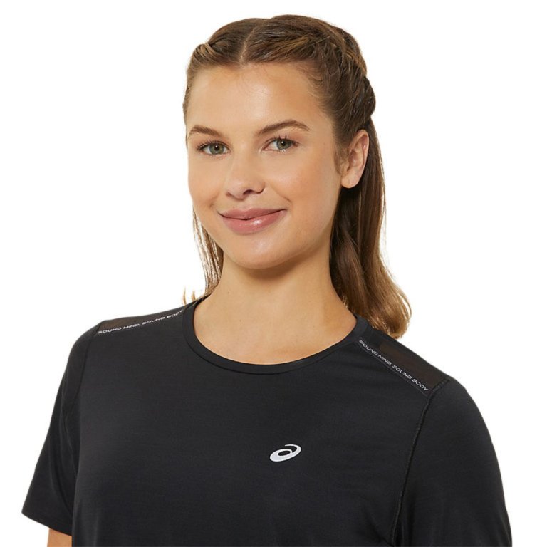 Top Asics Road SS W - čierna