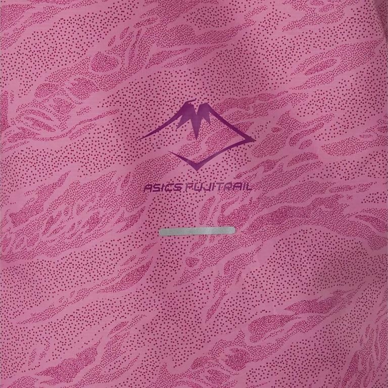 Bunda Asics Fujitrail Packable Windbreaker W - růžová