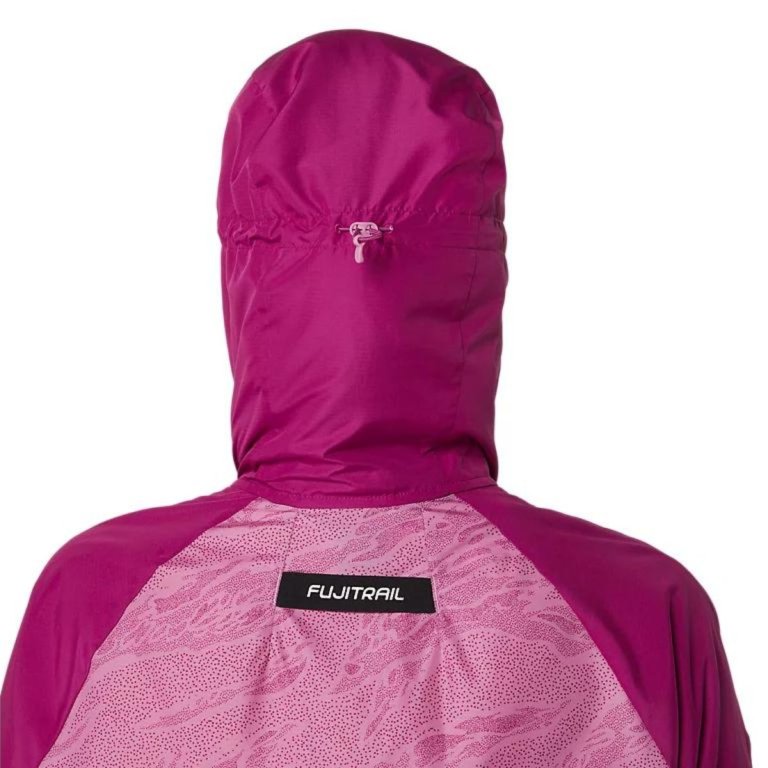 Bunda Asics Fujitrail Packable Windbreaker W - růžová