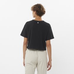 Футботка Salomon Logo Twist-1 SS Tee W - чорний