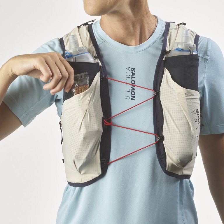 Рюкзак Salomon S/LAB Ultra 10 LTD з флягами - білий