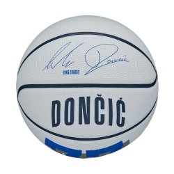 М'яч Wilson NBA Player Icon Mini Bskt Luka - білий/синій
