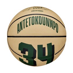 М'яч Wilson NBA Player Icon Mini Bskt Giannis - бежевий/зелений