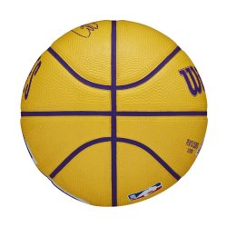 М'яч Wilson NBA Player Icon Mini Bskt Lebron 3 - жовтий/фіолетовий