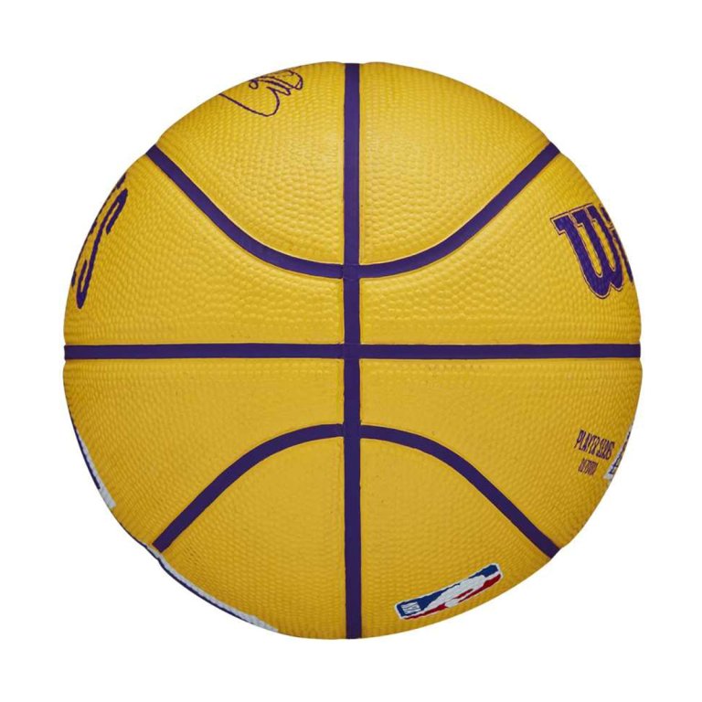 М'яч Wilson NBA Player Icon Mini Bskt Lebron 3 - жовтий/фіолетовий