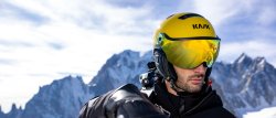 Lyžařská helma Kask Montecarlo Visor Piuma R Vibes - červená