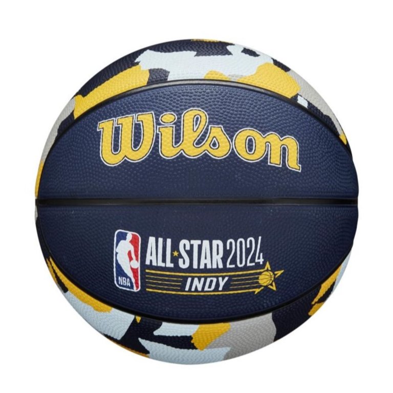 М'яч Wilson NBA All Star Replica Bskt - синій / жовтий