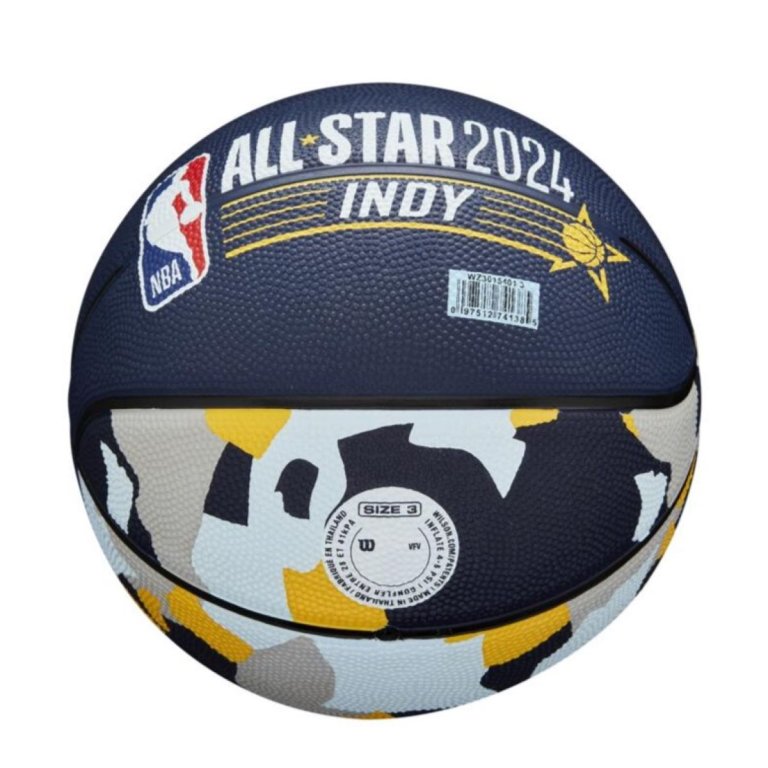М'яч Wilson NBA All Star Replica Bskt - синій / жовтий