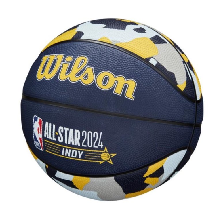 М'яч Wilson NBA All Star Replica Bskt - синій / жовтий