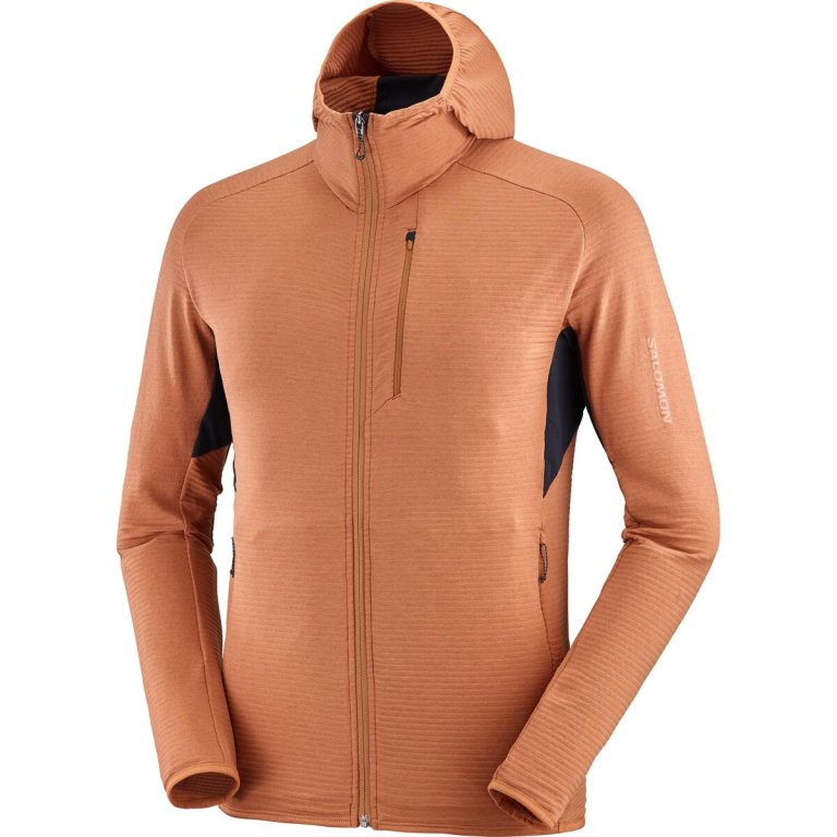 Світшот Salomon Essential Lightwarm HD M - помаранчевий