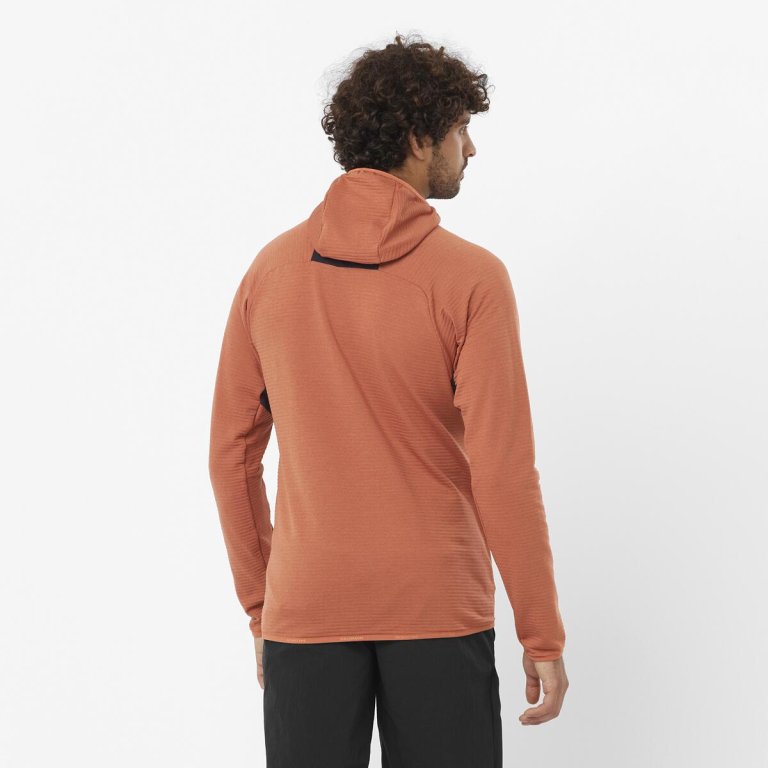 Світшот Salomon Essential Lightwarm HD M - помаранчевий