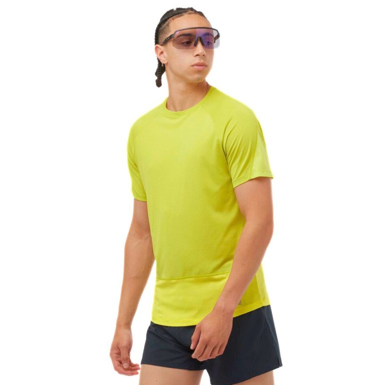 Футболка Salomon Cross Run SS Tee M - жовтий