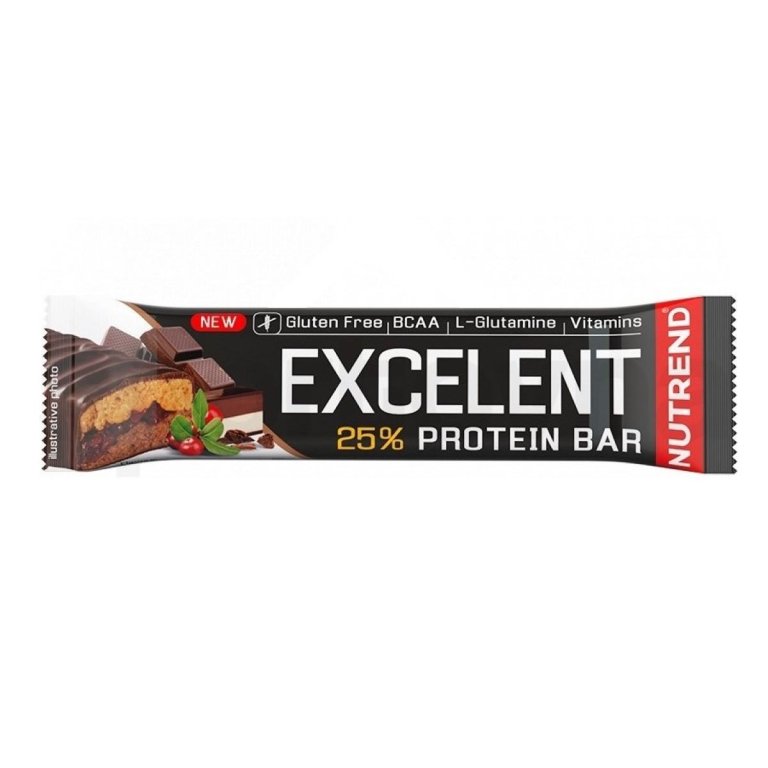 Nutrend Excelent Bar Double 85g - čokoláda+nugát s brusinkami