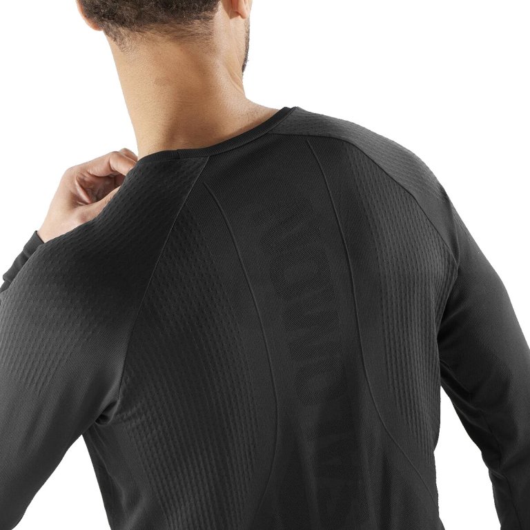 Футболка Salomon Sense LS Tee M - чорний