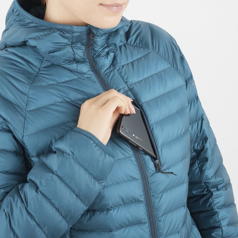 Куртка Salomon Elixir Micro Down Jkt W - синя