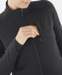 Mikina Salomon Essential Lightwarm FZ W - černá
