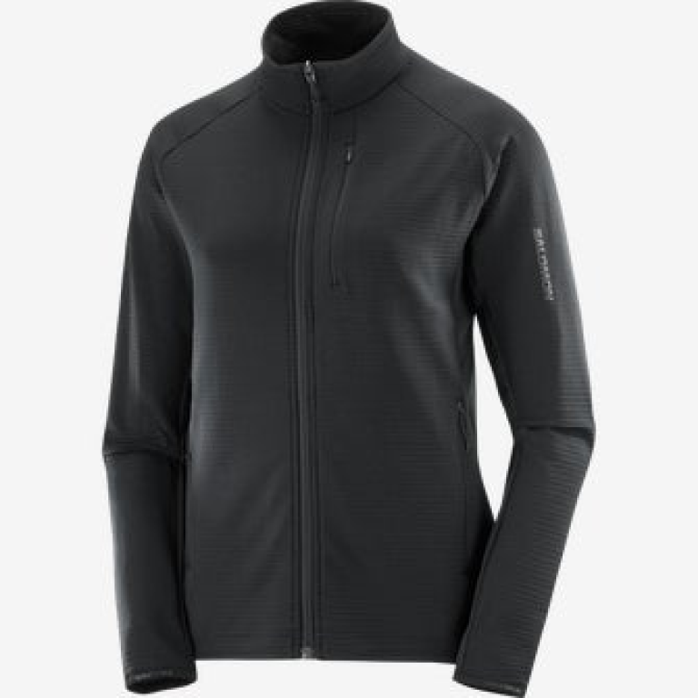 Mikina Salomon Essential Lightwarm FZ W - černá
