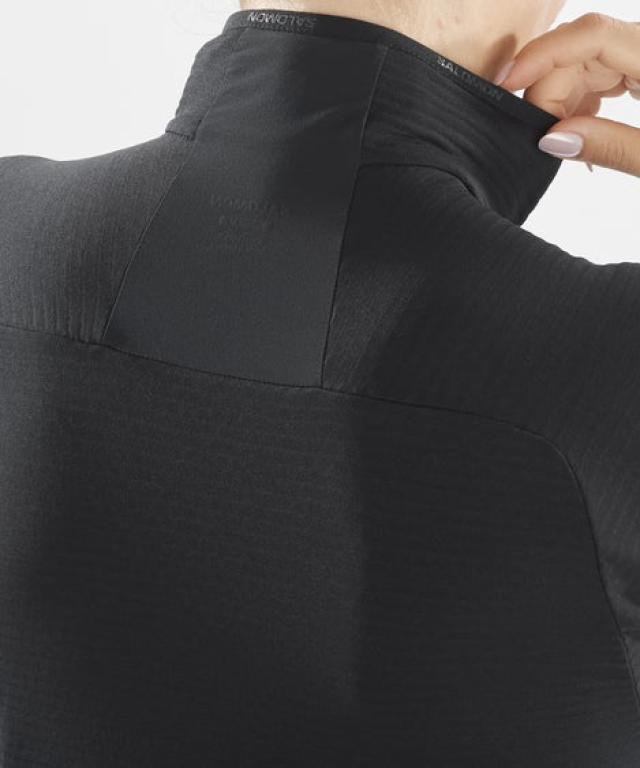 Mikina Salomon Essential Lightwarm FZ W - černá