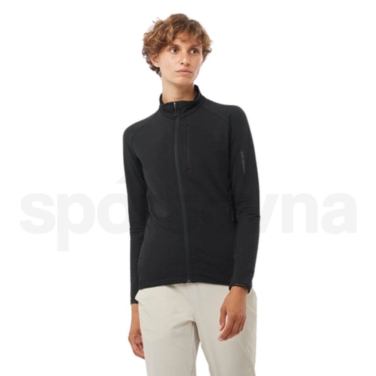 Mikina Salomon Essential Lightwarm FZ W - černá